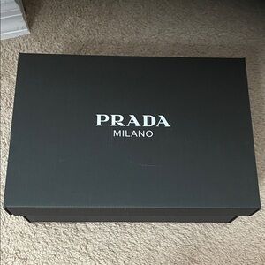 Prada Black Box with White Logo